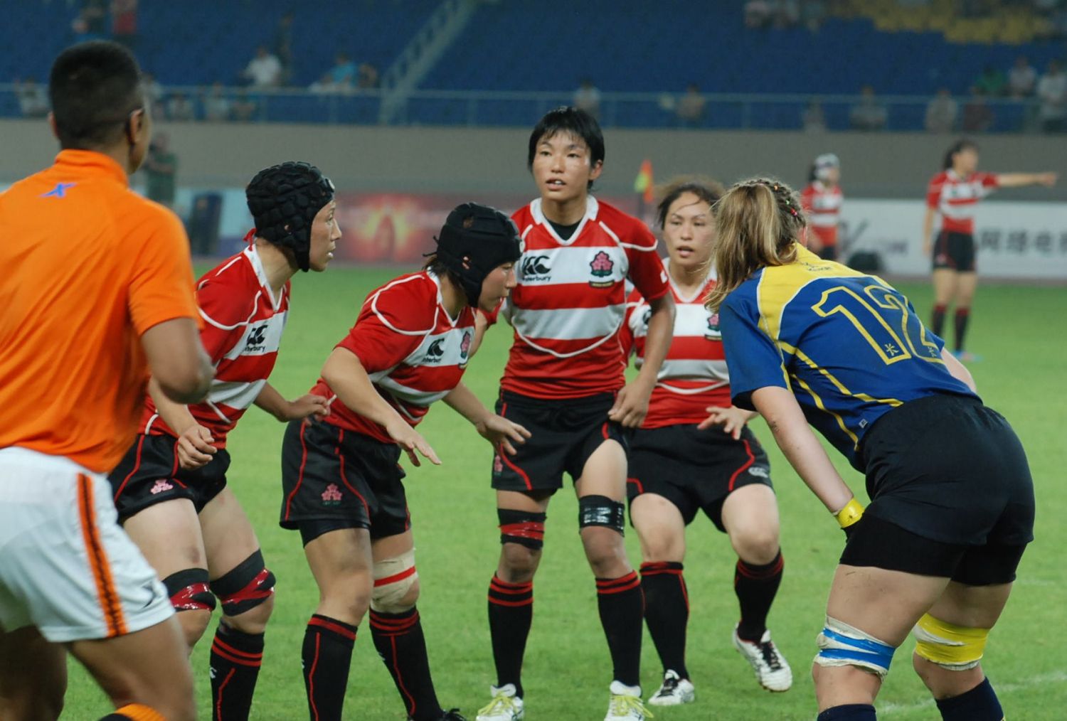 アジア王者カザフスタンとの差を縮めた女子15人制日本代表。2014W杯へ期待高まる（撮影：萬井淳）